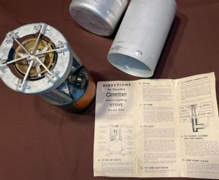 1945 Coleman 520 Military Stove With Canister And Instructions