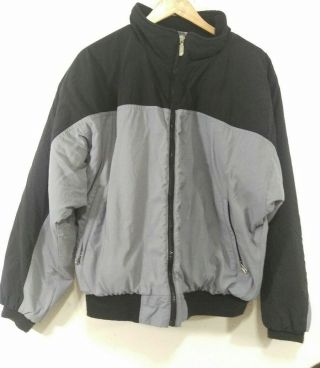 Vintage The North Face Jacket Mens Size L Large Made In Usa Black & Gray