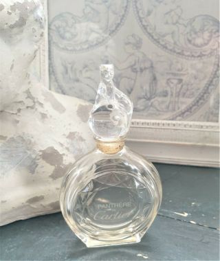 Vintage Panthere De Cartier Perfume Bottle Crystal Limited Edition Anniversary
