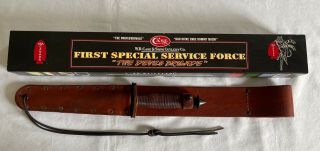 Case V - 42 Stiletto Knife First Special Service Force The Devil 