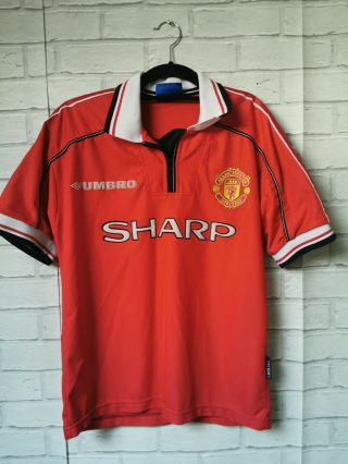 Manchester United 1998/2000 Home Umbro Vintage Football Shirt - Youths