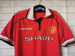 Manchester United 1998/2000 Home Umbro Vintage Football Shirt - Youths 2
