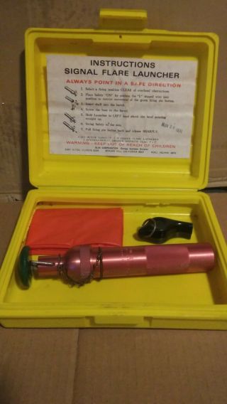 Vintage 1974 Olin 12 Ga Flare Launcher And More