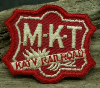 Vtg M K T Mkt Missouri Kansas Texas Lines Katy Railroad Train Twill Patch (j38)