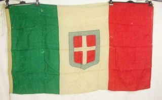 Spectacular Vintage Wwii Ww2 Italian Fascist Army Savoia Flag Kingdom Of Italy