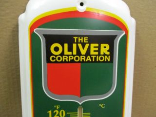 OLIVER - Farm Tractors - THERMOMETER SIGN - Shows Early Field Tractor - 2