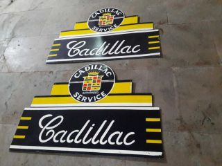 Porcelain Cadillac Service Enamel Sign Size 36x24 Inches Double Sided