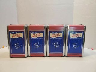 Vintage Pepsi Cola Napkin Dispenser Metal Two Sided Blue Red White Old Stock