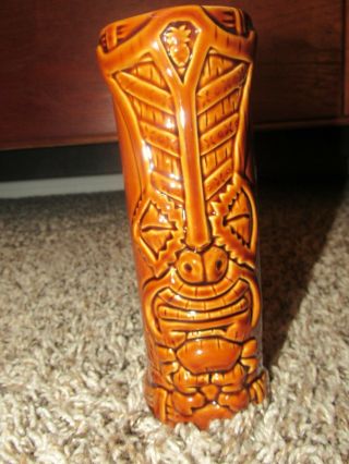 Tiki Farm 2003 Crazy Al Evans Ono Lono Ceramic Hawaiian Totemic Mug 7 "