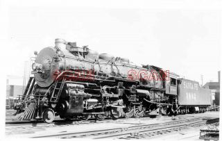 1d071 Rppc 1940s/50s At&sf Santa Fe Railroad 2 - 10 - 2 Loco 3882
