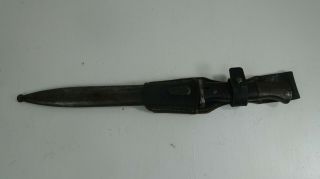 Matching Wwii German K98 Mauser Bayonet,  Scabbard And Frog Matching Asw