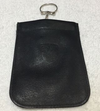 Porsche Leather Keychain Pouch 4” X 3” From Early 1960’s
