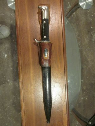 Ww 2 German Luftwaffe Dress Bayonet With Brown Leather Frog F.  Pack And Schne.