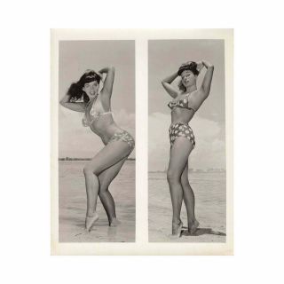 Vintage Bettie Page Photo - Signed By Bunny Yeager - 1990 