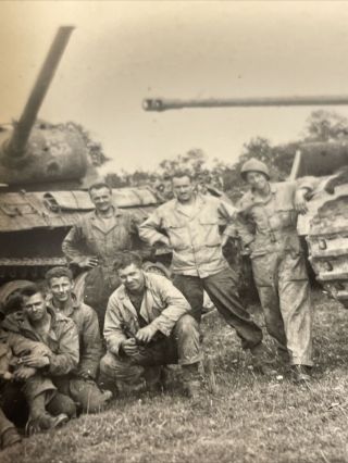 WWII Photo US German Tank Panzer Panther Armor Ko’d Captured Album Picture - A 4
