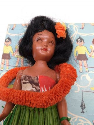 Vintage Hawaii HAWAIIAN GIRL Doll HULA DANCER 3