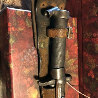1896 Swedish Bayonet W/scabbard & Leather Frog Ej Anchor Crown Ab