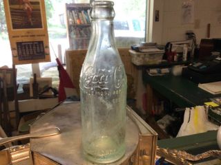 Ex Rare De Ridder,  Louisiana Script Coca Cola 6 1/2 Oz Straight Side Bottle