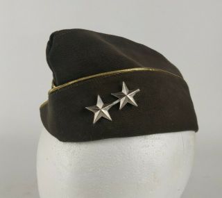Wwii Ww2 Or Post Us Army General Rank Officer Wool Side Cap Garrison Hat 7 1/8