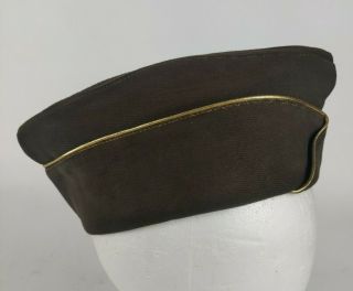 WWII WW2 or Post US Army General Rank Officer Wool Side Cap Garrison Hat 7 1/8 4