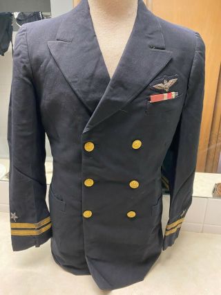 Ww2 Us Navy Jacket W/bullion Wings
