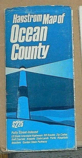 1978 Hagstrom Street Map Of Ocean County,  Jersey