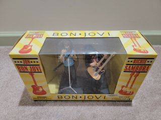 Rare 2007 Mcfarlane Toys Jon Bon Jovi Rickie Sambora Figure Set