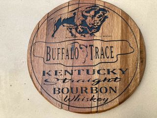 Buffalo Trace Bourbon Barrel Head Whiskey Lid Mancave Wall Art Signs