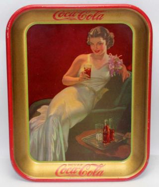 Rare 1937 French Canadian Buvez Coca Cola Serving Tray