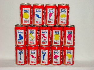 Very Rare Coca Cola Cans Set World Cup 90 From Thailand -