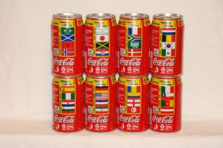 Very Rare Coca Cola Cans Set World Cup From Chile -