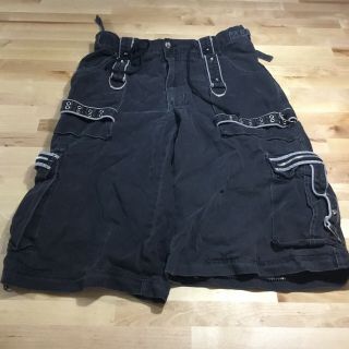 Vintage Tripp NYC Men’s Black Goth Shorts Size 30 2