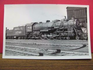 Photo Atchison Topeka & Santa Fe Railroad 4 - 8 - 2 Locomotive 3746r Alburquerque Nm