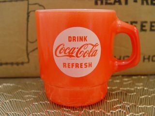 Ah Fire - King Red & White Drink Coca - Cola Coke Soda Advertising Coffee Mug Cup
