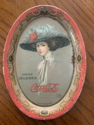 Coca Cola Tip Tray 1910 Hamilton King Girl