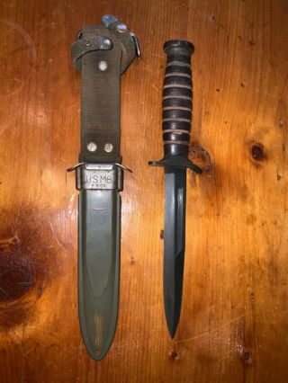 Wwii Ww2 Us M3 Trench Knife Camillus Guard Marked