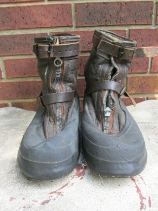 Wwii Usaaf Army Air Force Type A - 6a Pilot Winter Flying Boots X - Large Bristolite