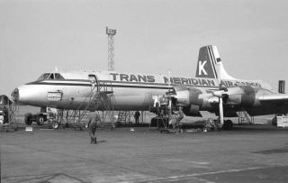 Trans Meridian Air Cargo,  Canadair Cl - 44d4 - 2,  G - Axul; Negative