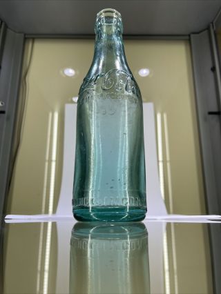 Rare Straight Sided Coca Cola Bottle Deep Blue 7 Oz Macon,  Ga.