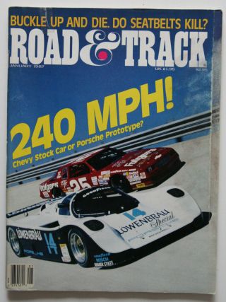 Road And Track January 1987 Bentley Turbo R Toyota Fx16 Porsche - St3004000918