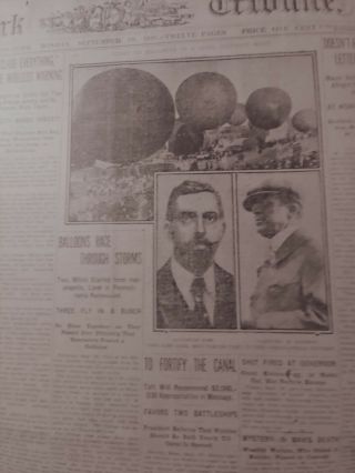 Sept 19,  1910 Newspaper Page J7518 - Start Of Balloons In A Long Distance Race