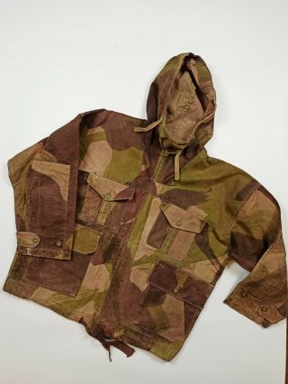 WW2 Windproof Smock Jacket British SAS Army Camouflage 1940s WWII Anorak Uniform 2