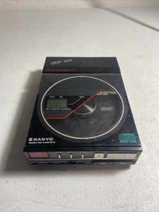 Vintage Sanyo Cp - 10 Portable Cd Compact Disc Player - / Repair O