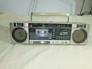 Vintage 1984 Jvc Pc - 70jw Boombox Am / Fm Sw Cassette Player Radio