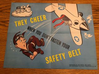 Wwii Ww2 War Poster They Cheer Us Air Force Aviation Patrol Safety Map