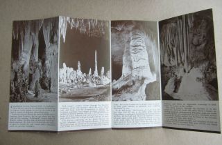 Old Vintage 1941 SANTA FE RAILROAD - Carlsbad Caverns Via Scout Train - Brochure 2