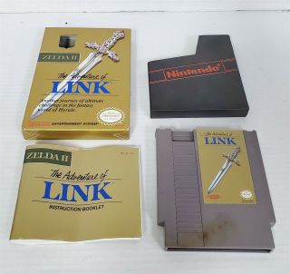 B70 - Vintage Nintendo Nes Zelda Ii The Adventure Of Link W/ Box