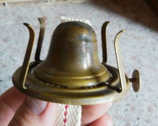 Vintage 19th C.  1 Bridgeport Brass Oil Kerosene Lamp Burner Look