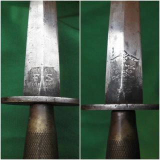 Numbered British Ww2 Fairbairn - Sykes 2nd Pattern Fighting Knife Dagger