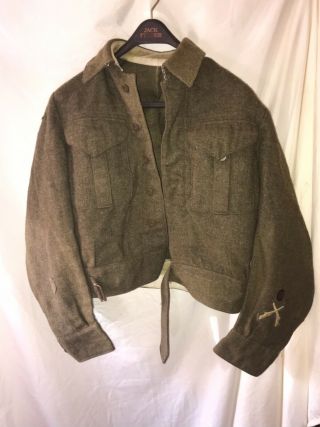 Ww2 Canadian Combat Battle Dress Blouse To The Infantry Corps